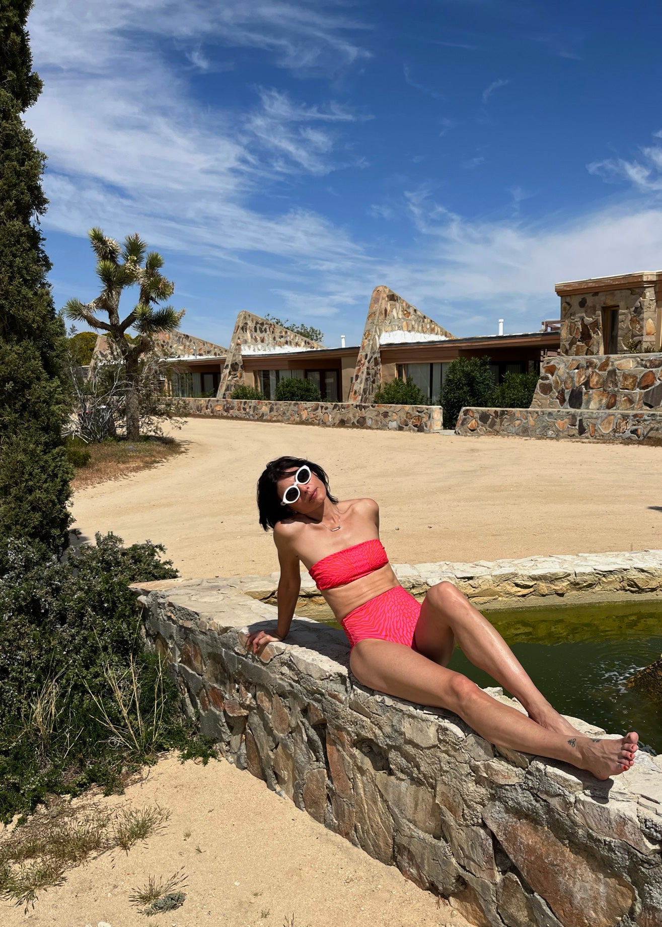 Aquatic Leopard Bandeau Bikini Top