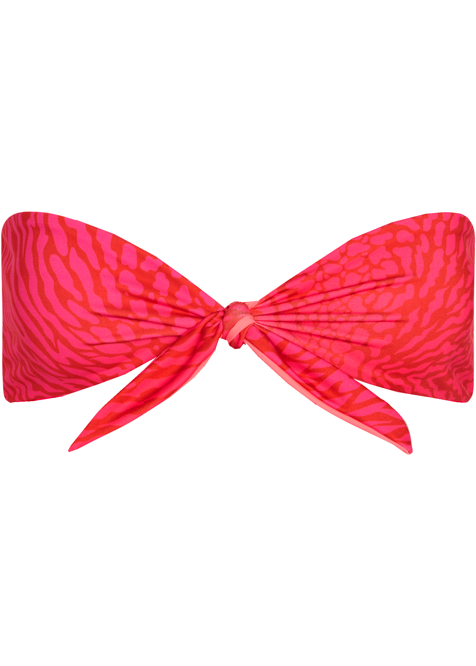 Aquatic Leopard Bandeau Bikini Top