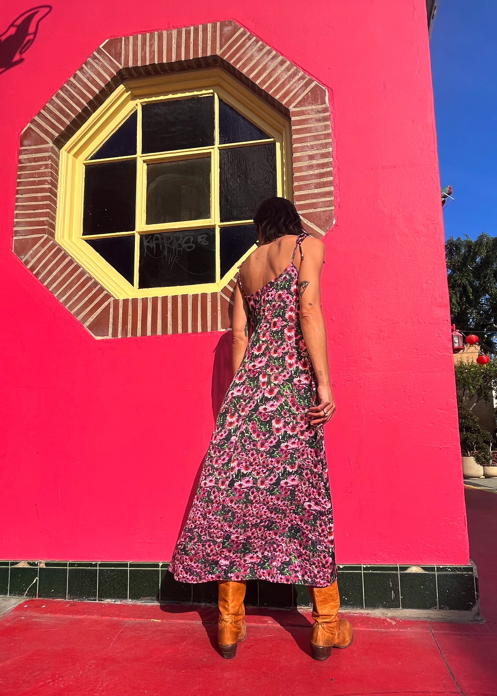 Echinacea Maxi Slip Dress