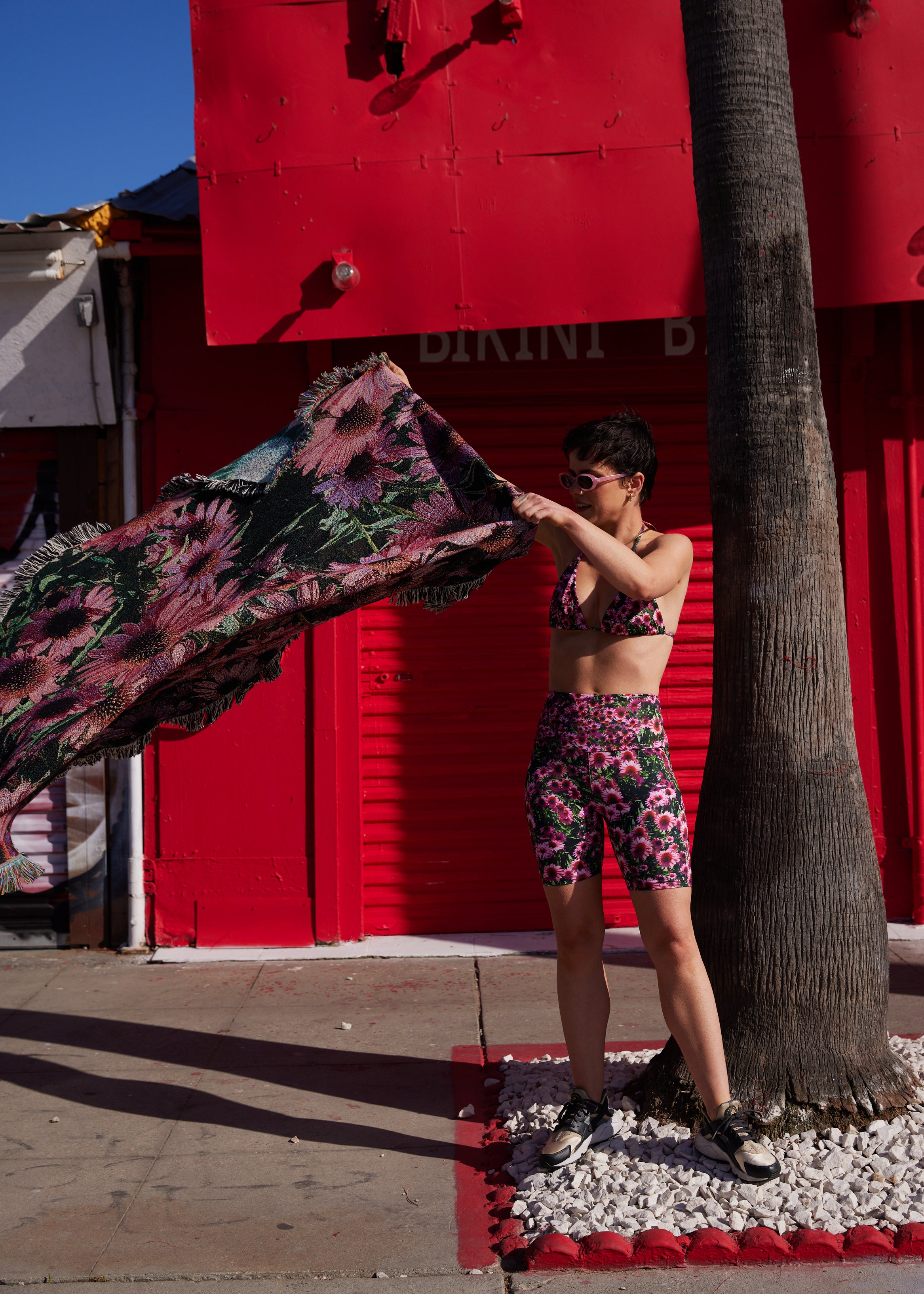 Echinacea Flowerbed Blanket