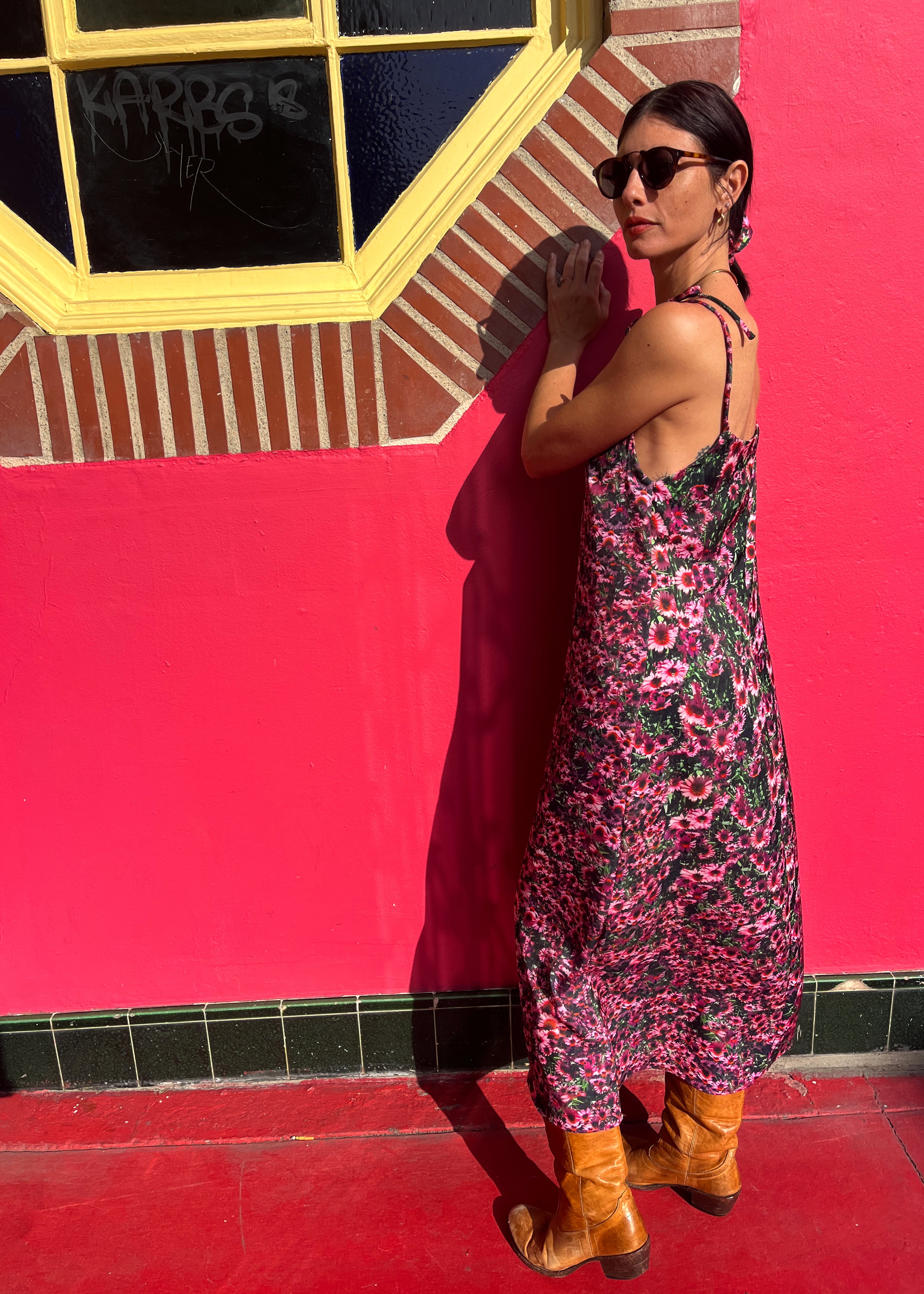 Echinacea Maxi Slip Dress