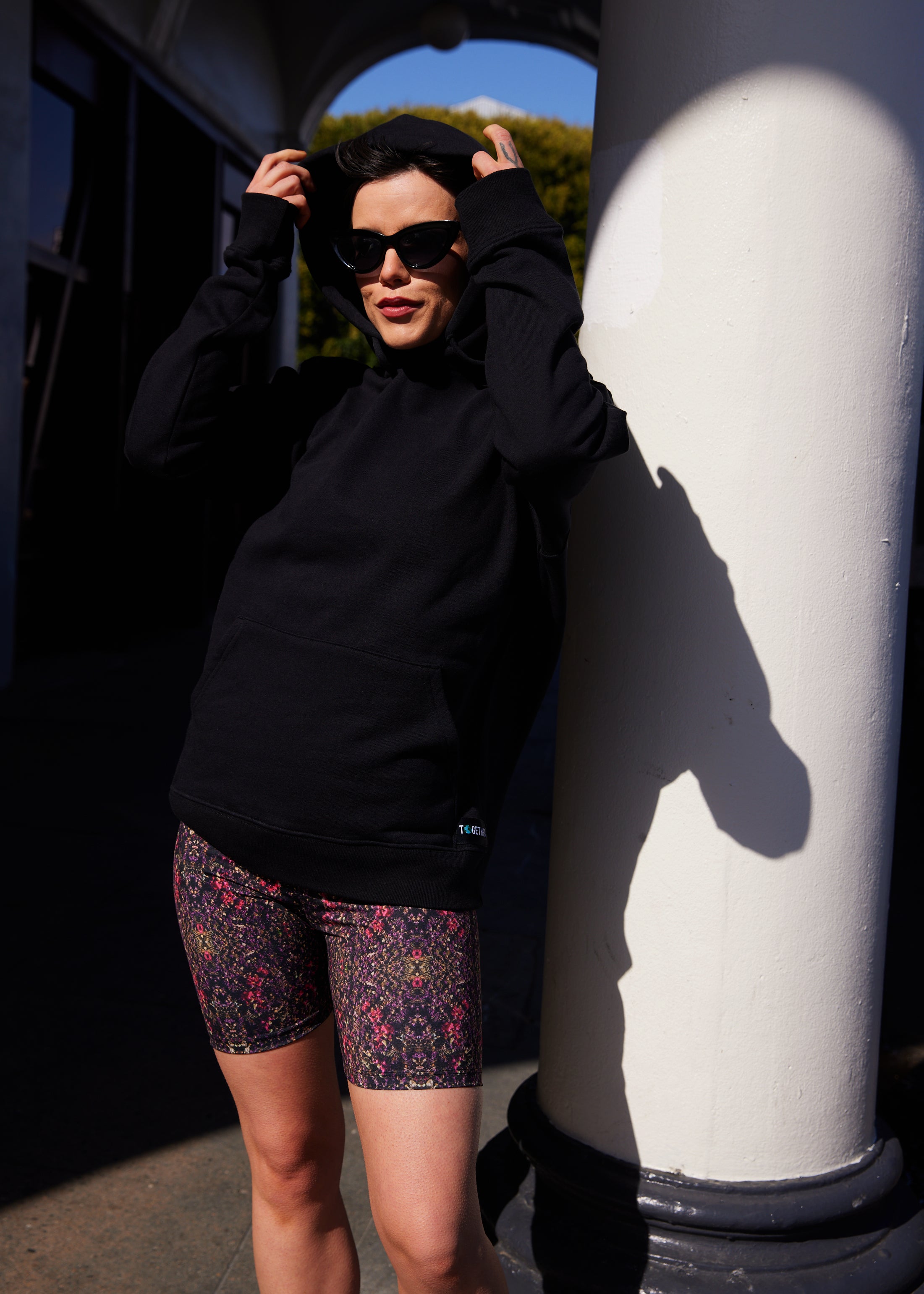 Floral Snakeskin Bike Shorts