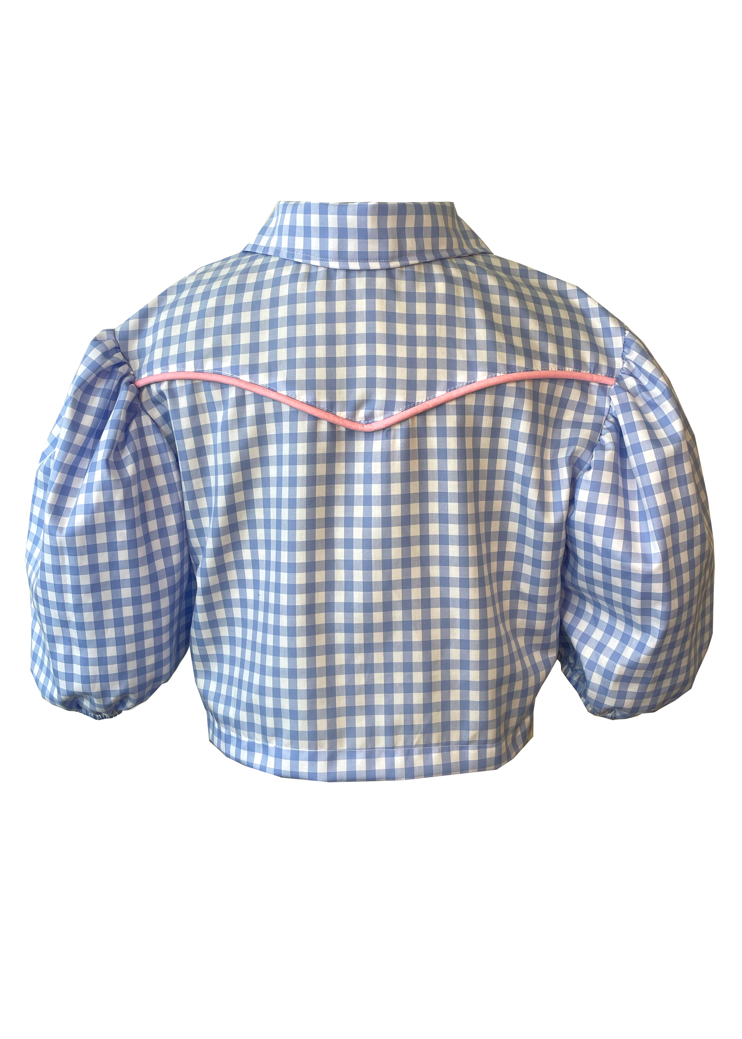 Gingham Bows Western Shirt