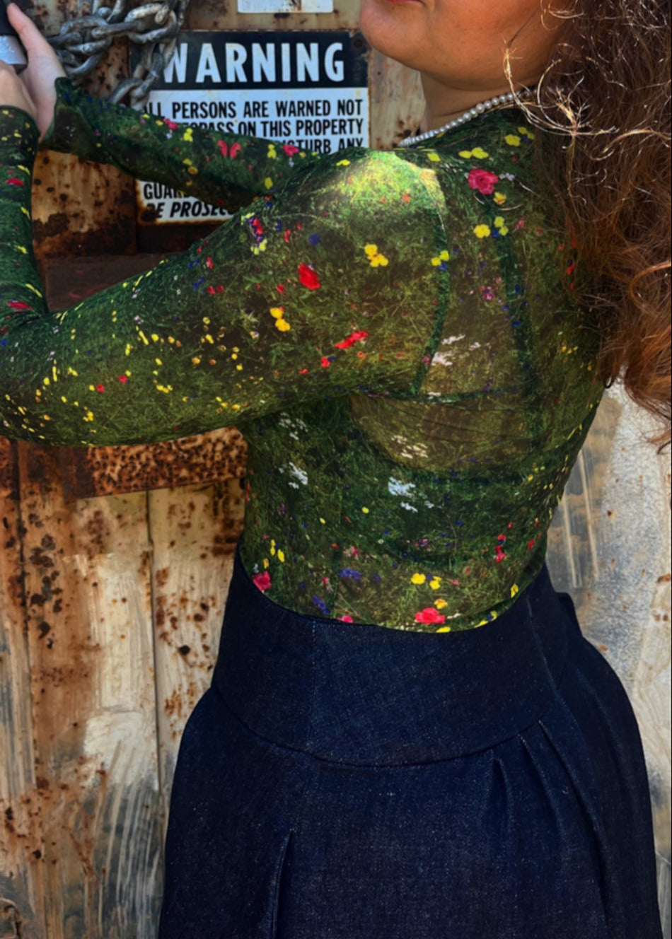 Hemp Denim Maxi Skirt