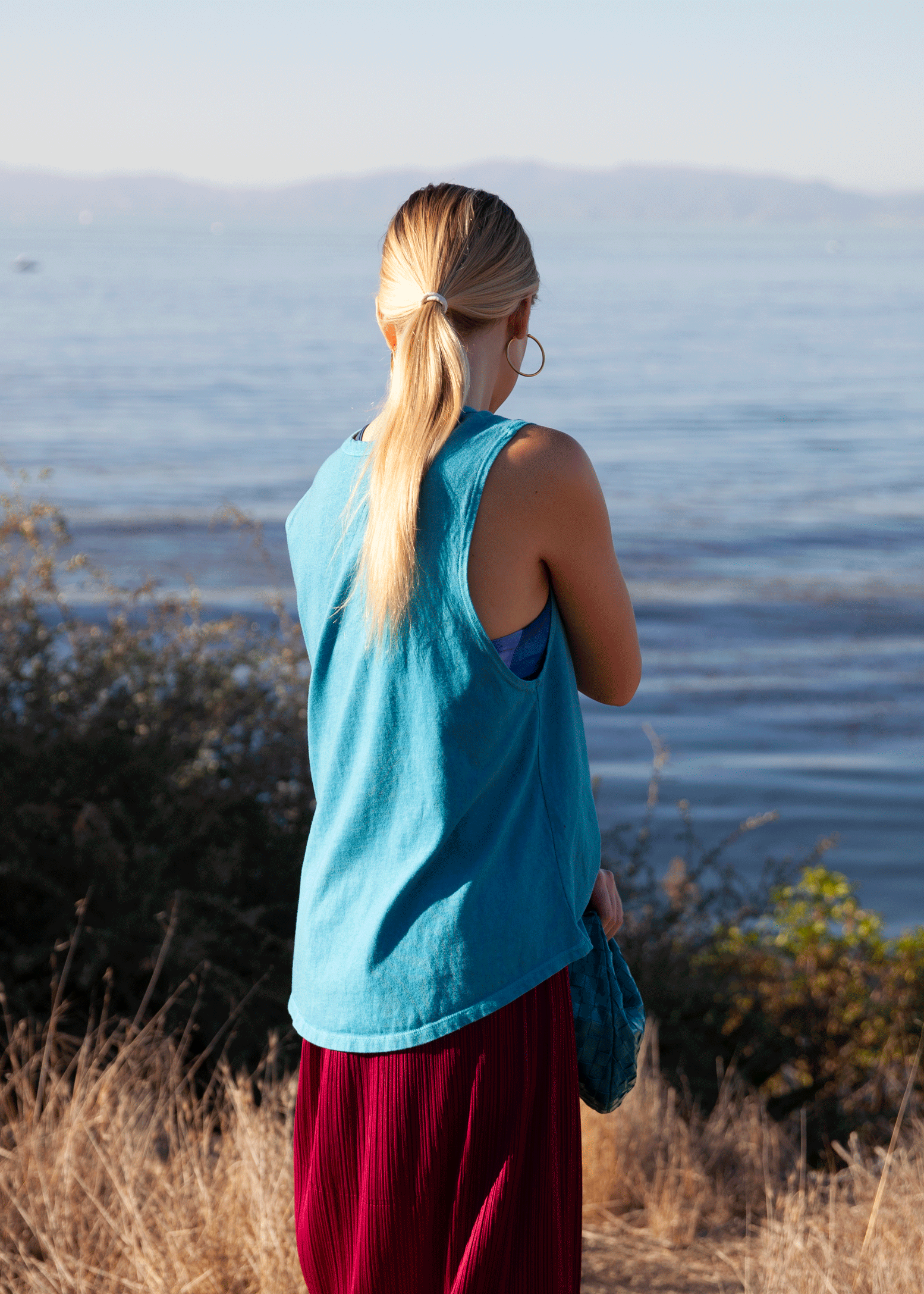 Cerulean Organic Muscle Tee