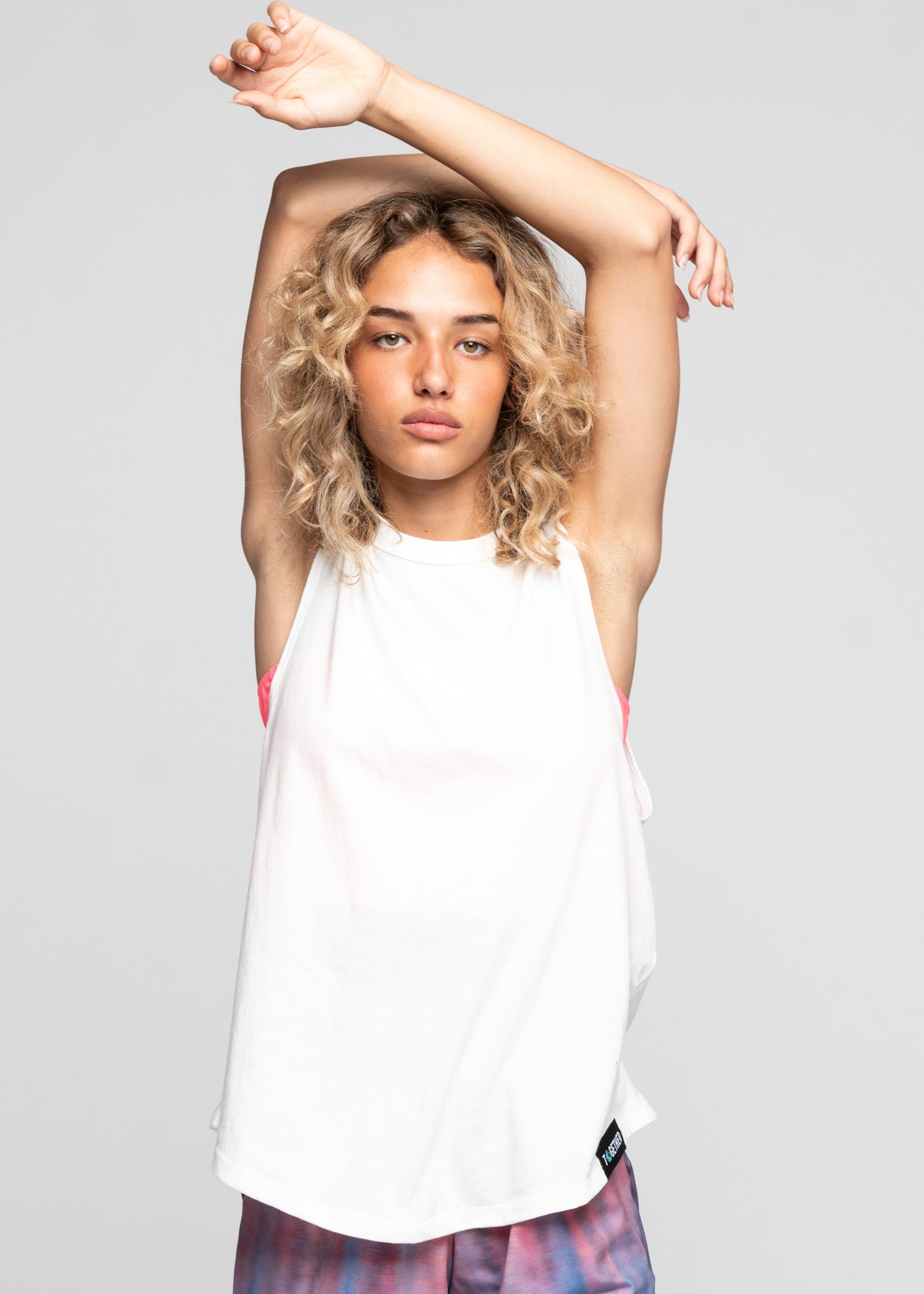 White Organic Muscle Tee