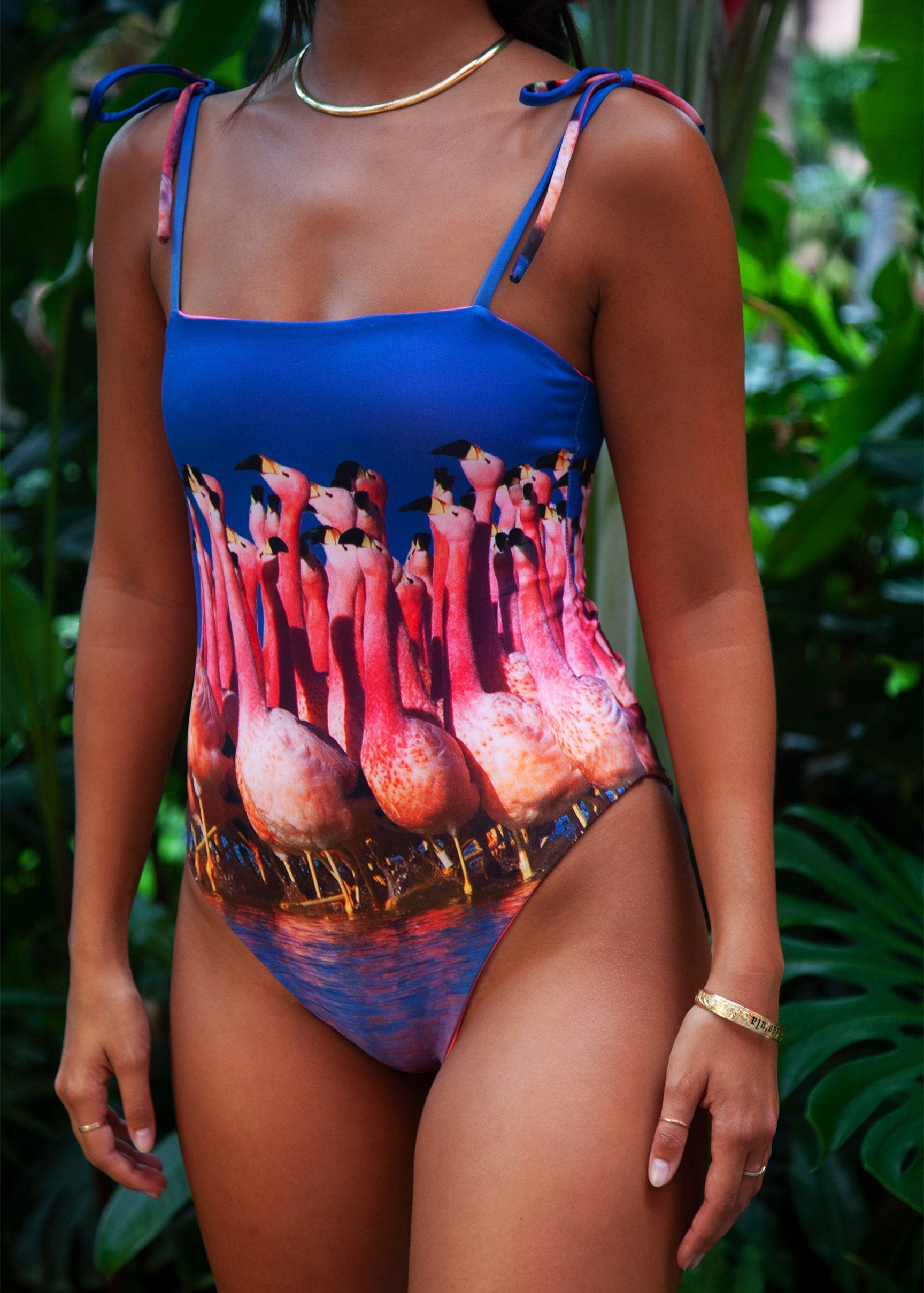 Flamingo Bandeau One-Peace