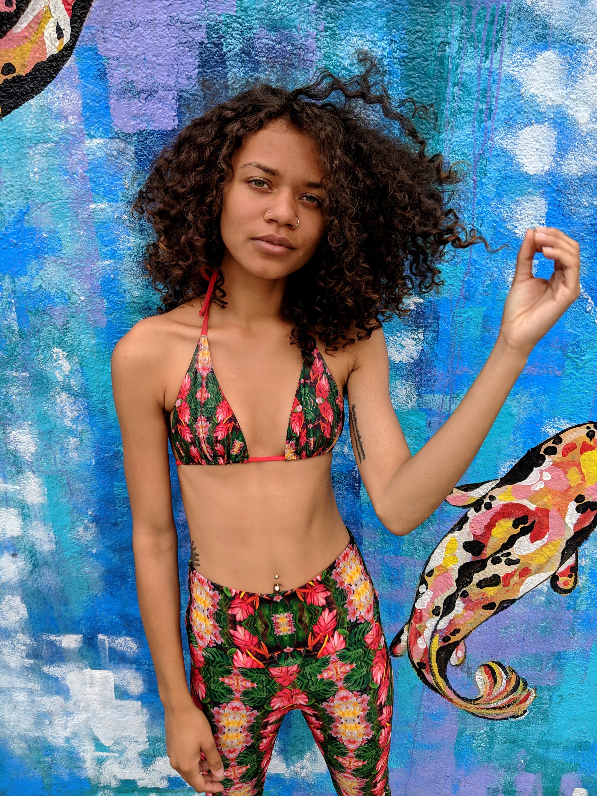 Micro Ginger Juice Triangle Bikini Top