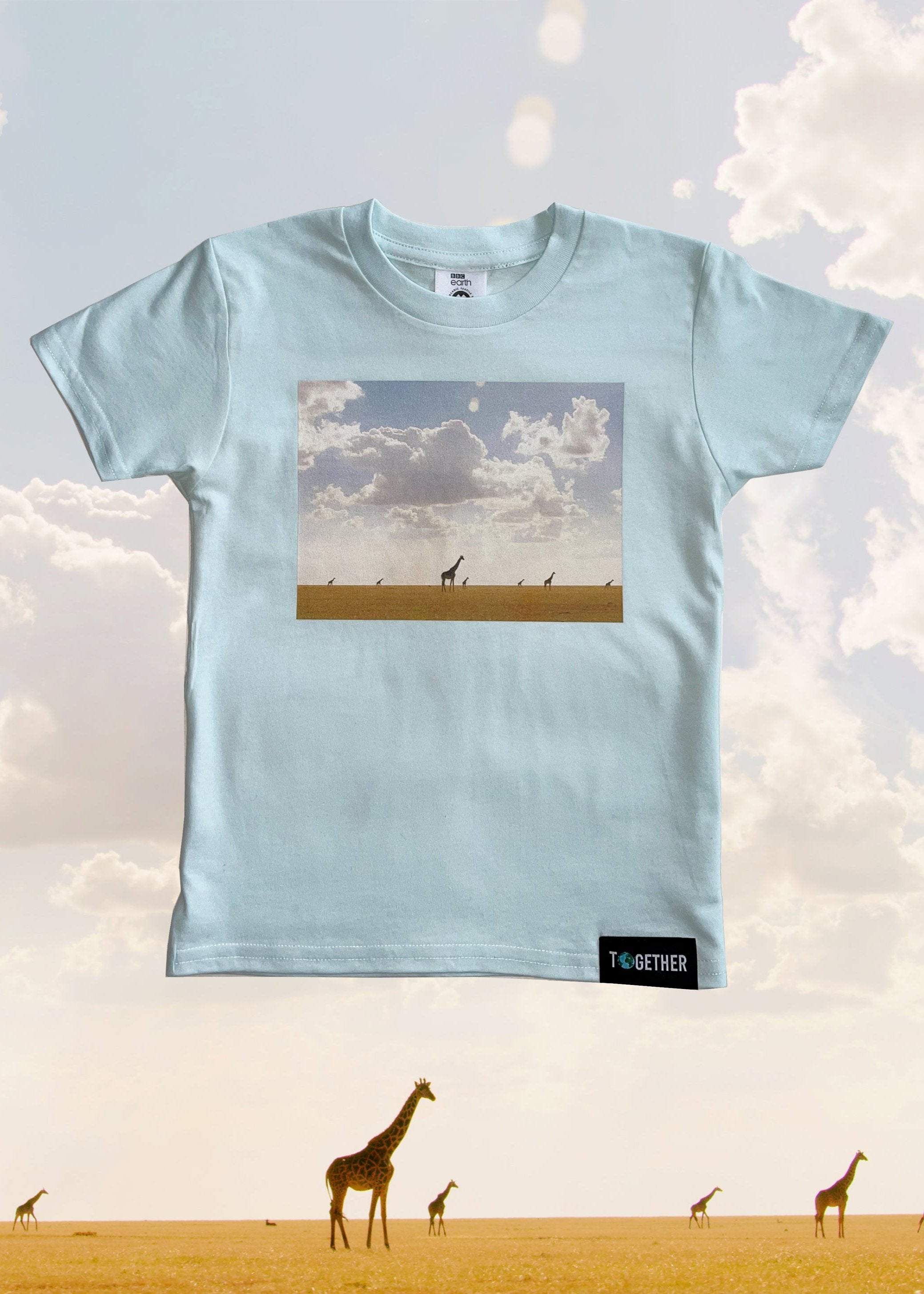 BBC Earth Organic Kids Giraffe Tshirt
