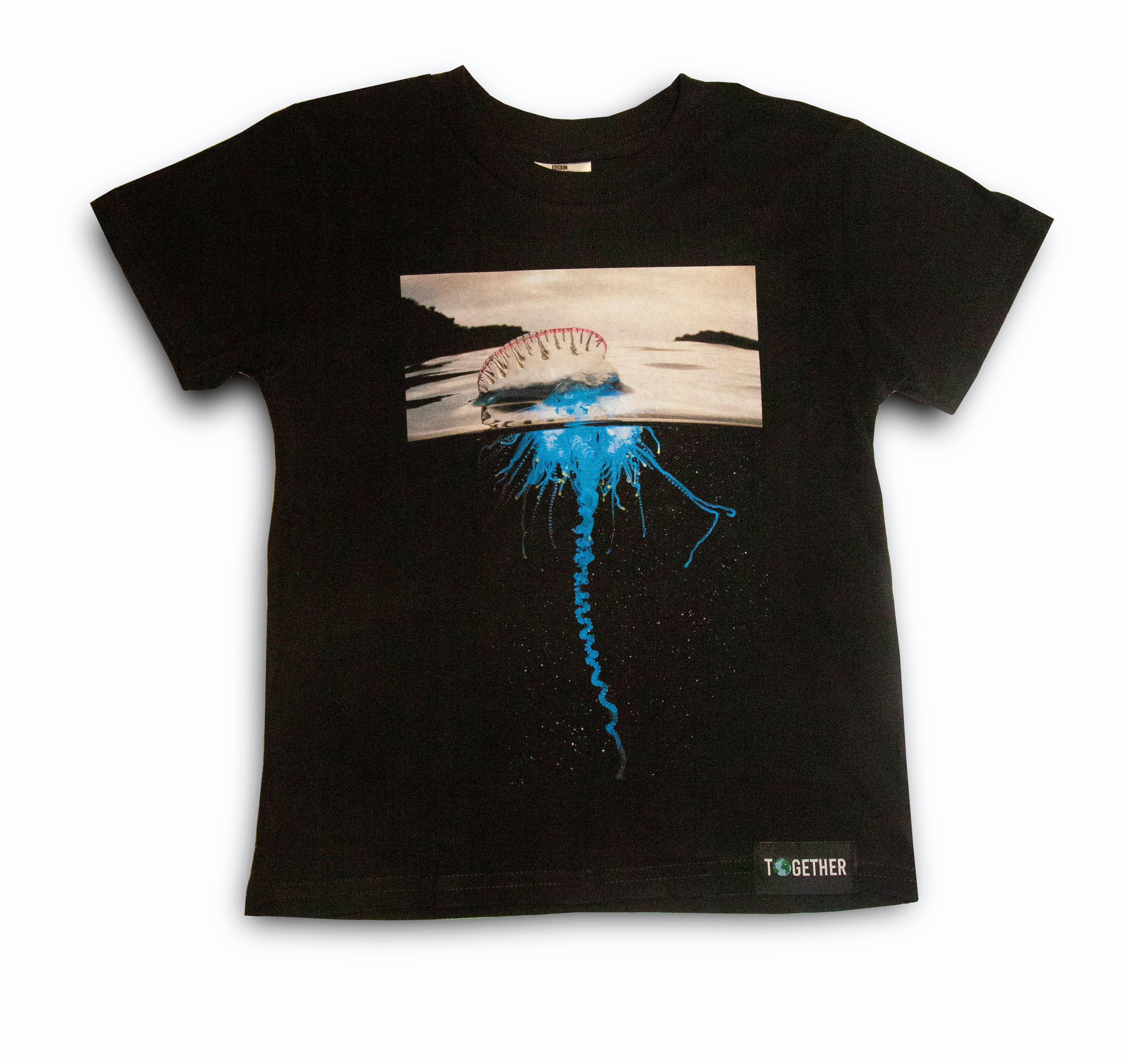 Kids Man-of-War Organic Black Tee