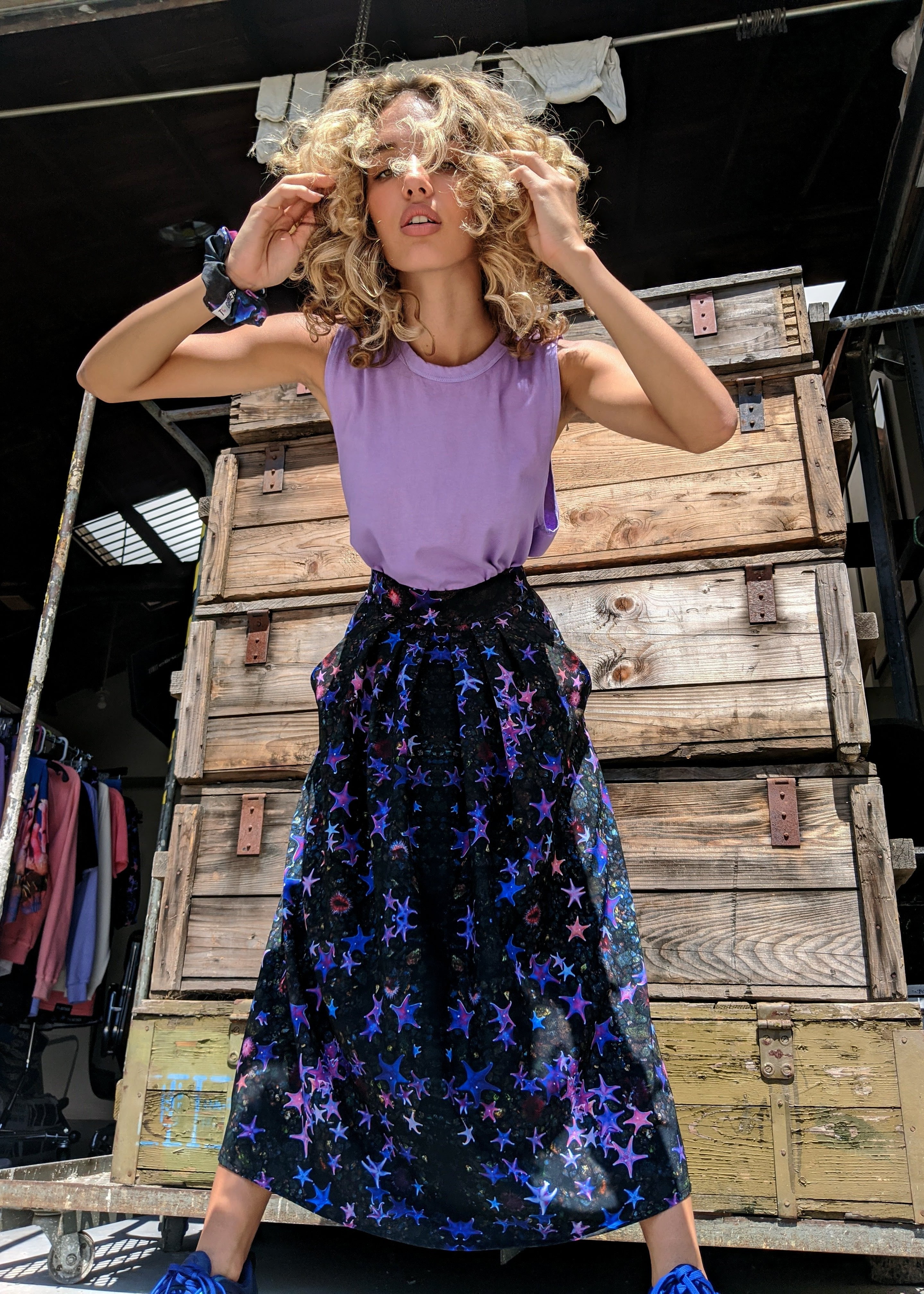 Sea Star Pleated Skirt