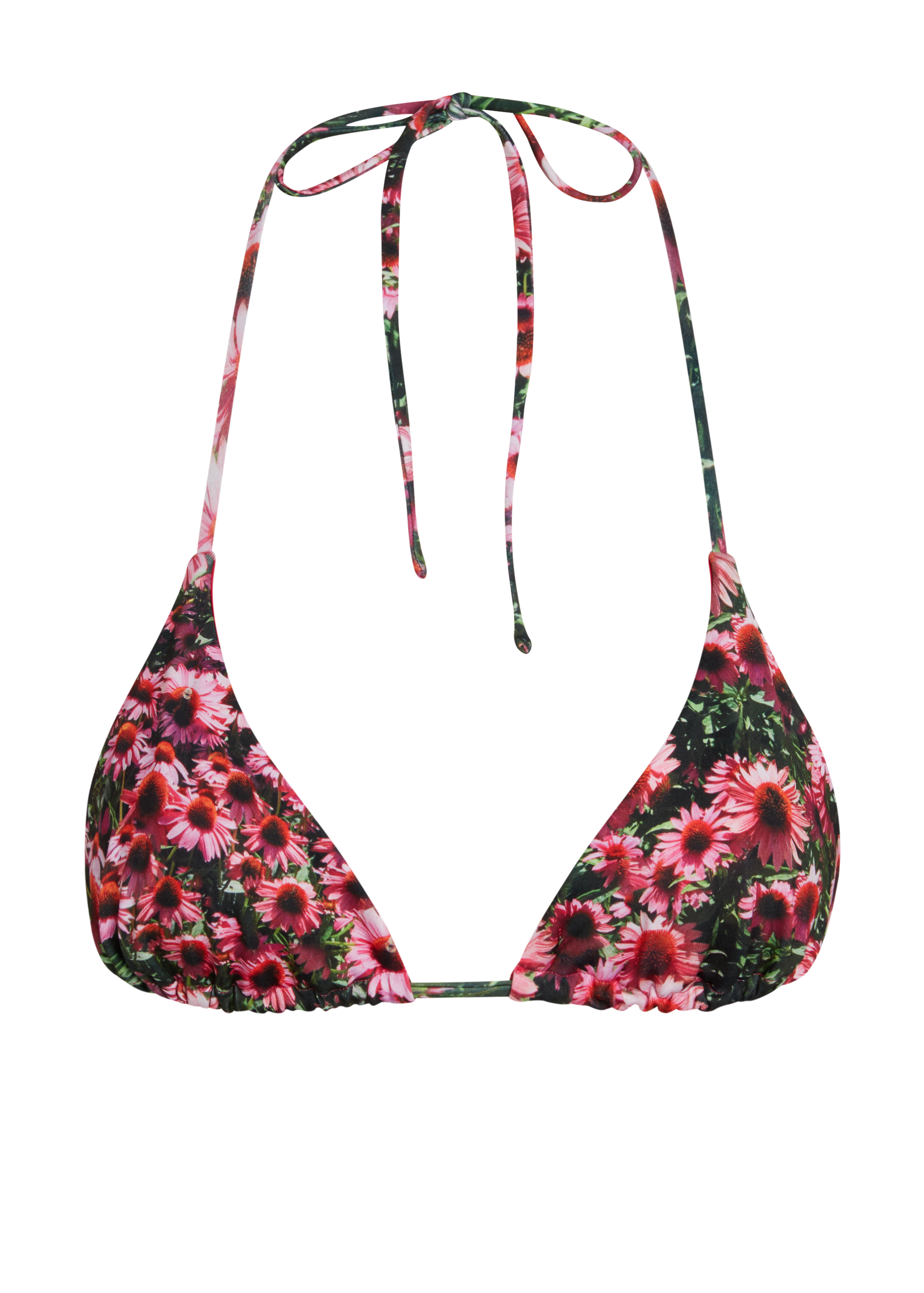 Echinacea Triangle Bikini Top