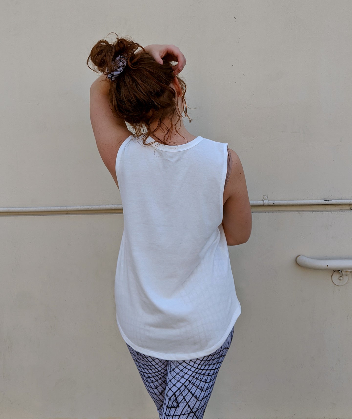 White Organic Muscle Tee