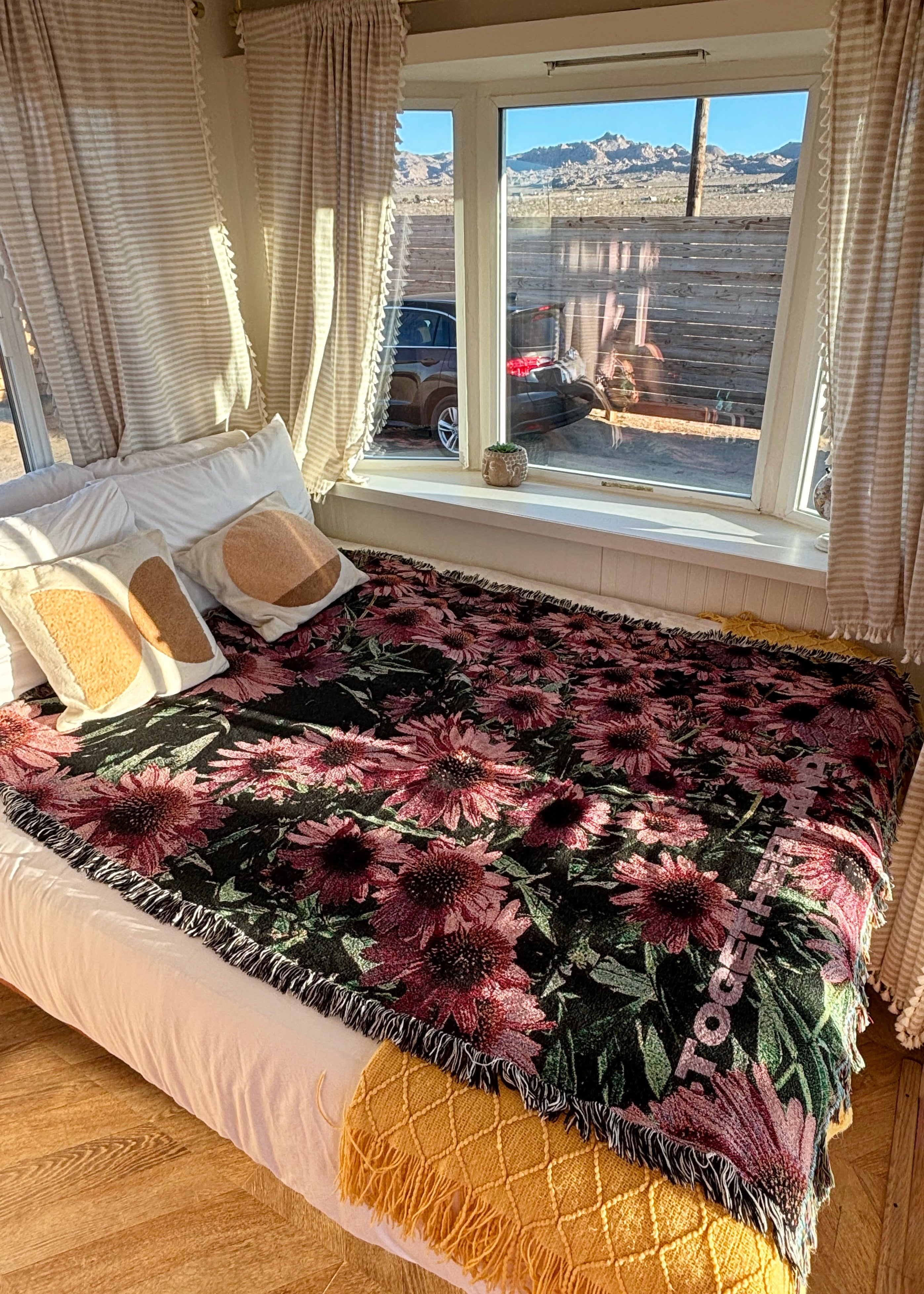 Echinacea Flowerbed Blanket