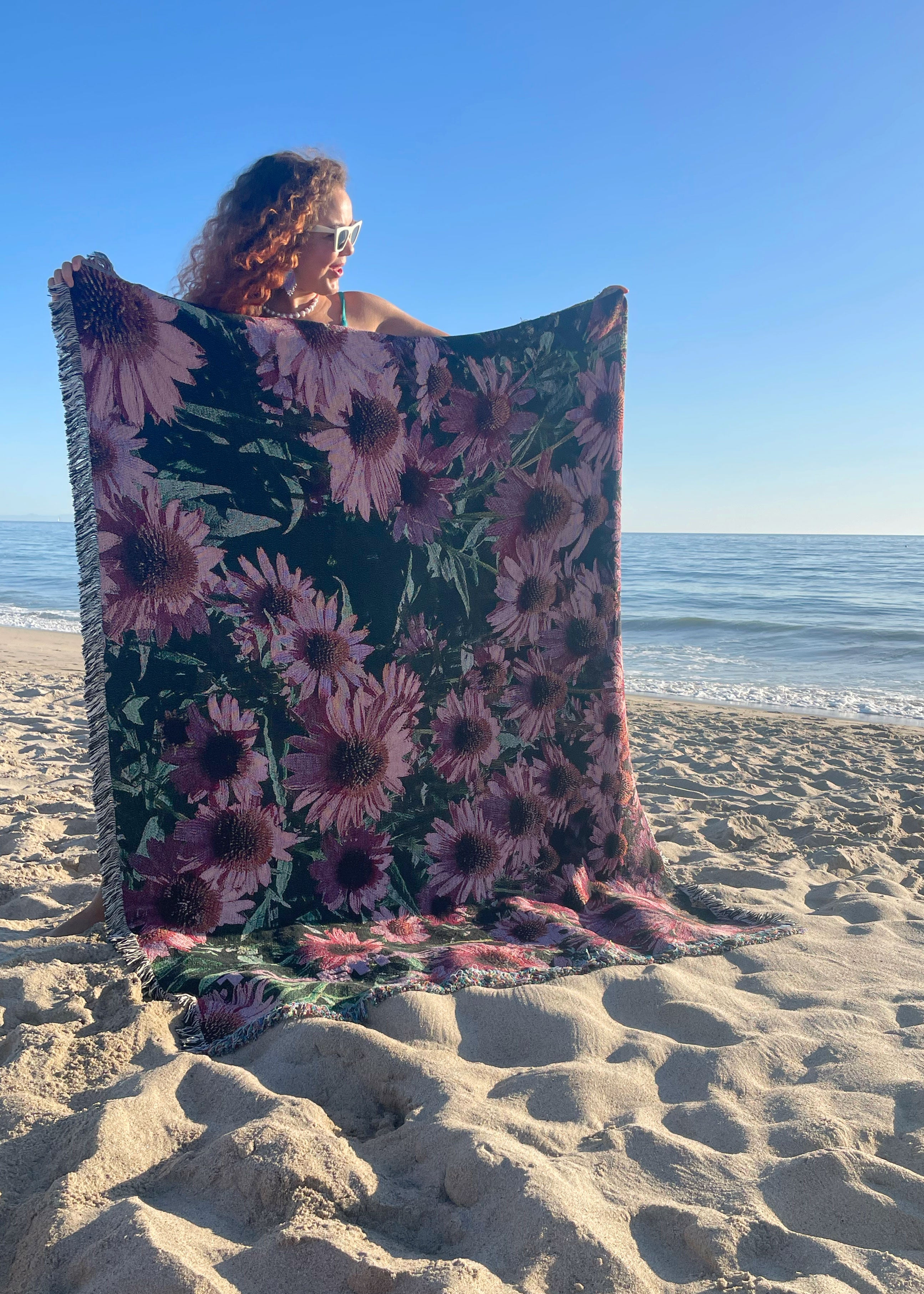 Echinacea Flowerbed Blanket