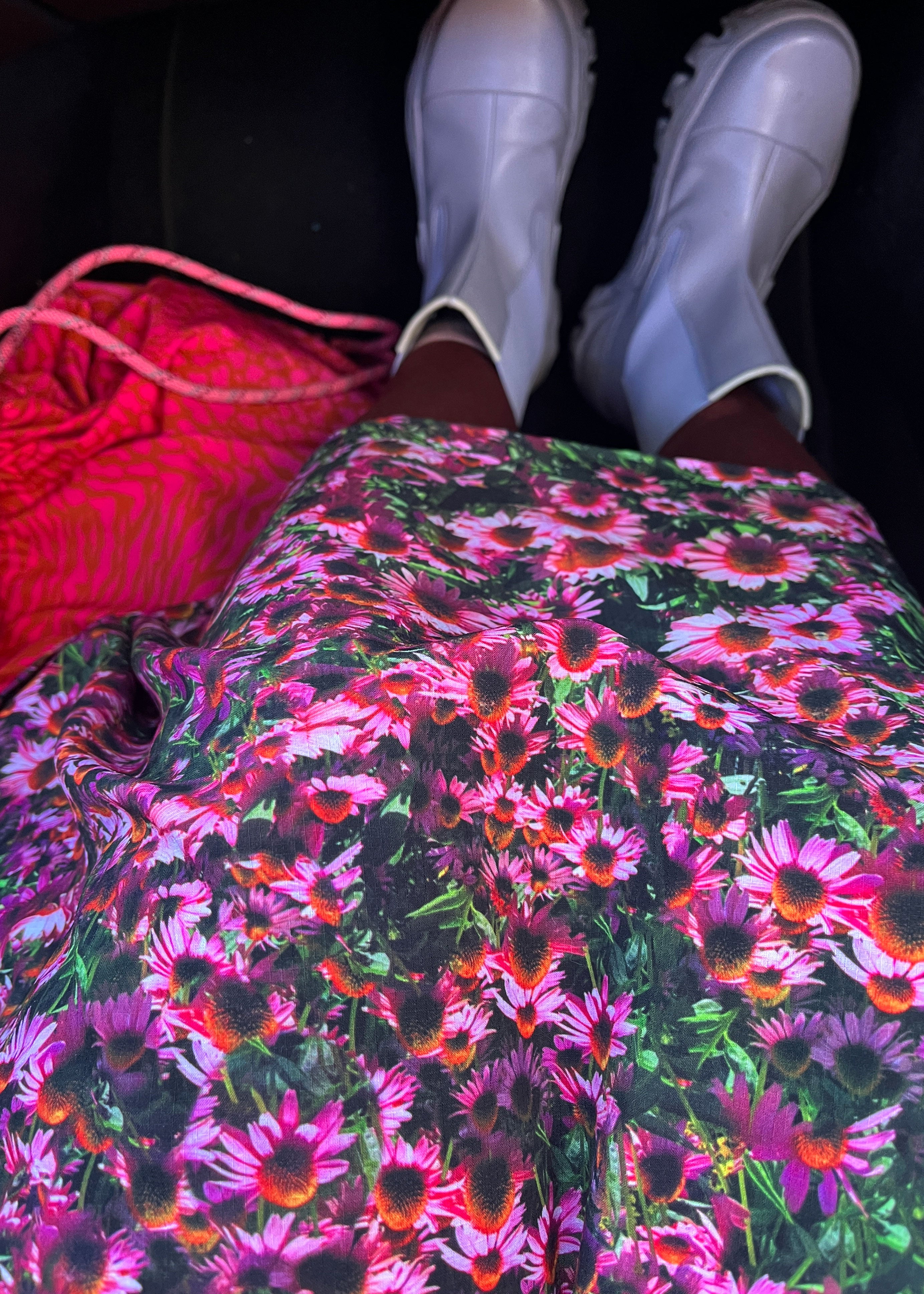 Echinacea Pleated Skirt