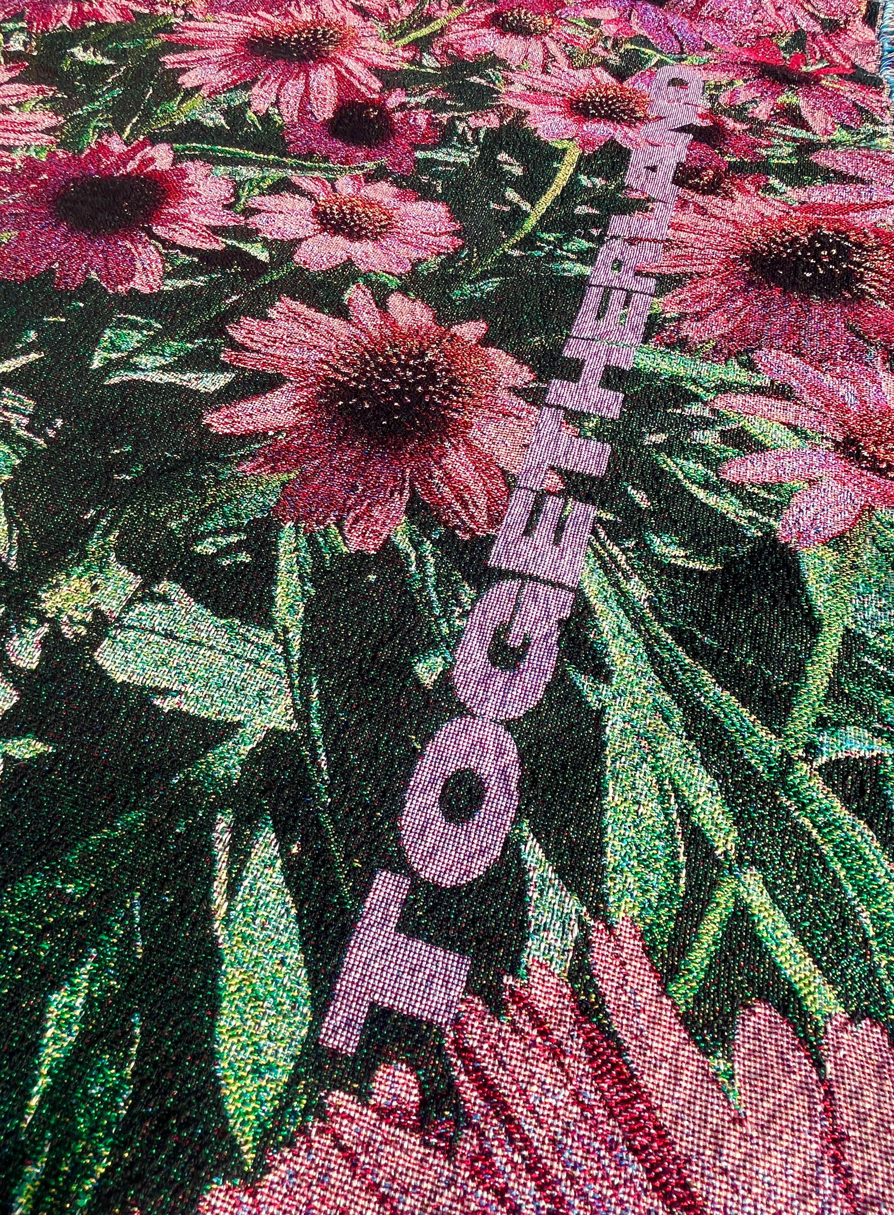 Echinacea Flowerbed Blanket