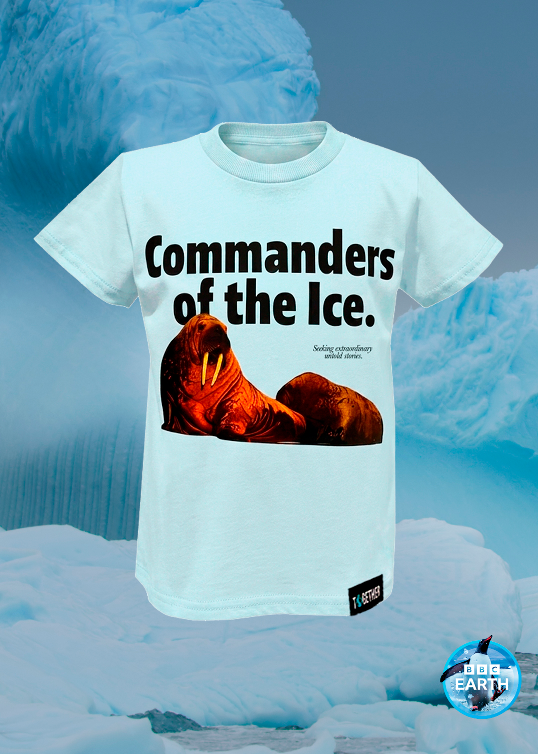Kids Commanders of the Ice Blue Tee