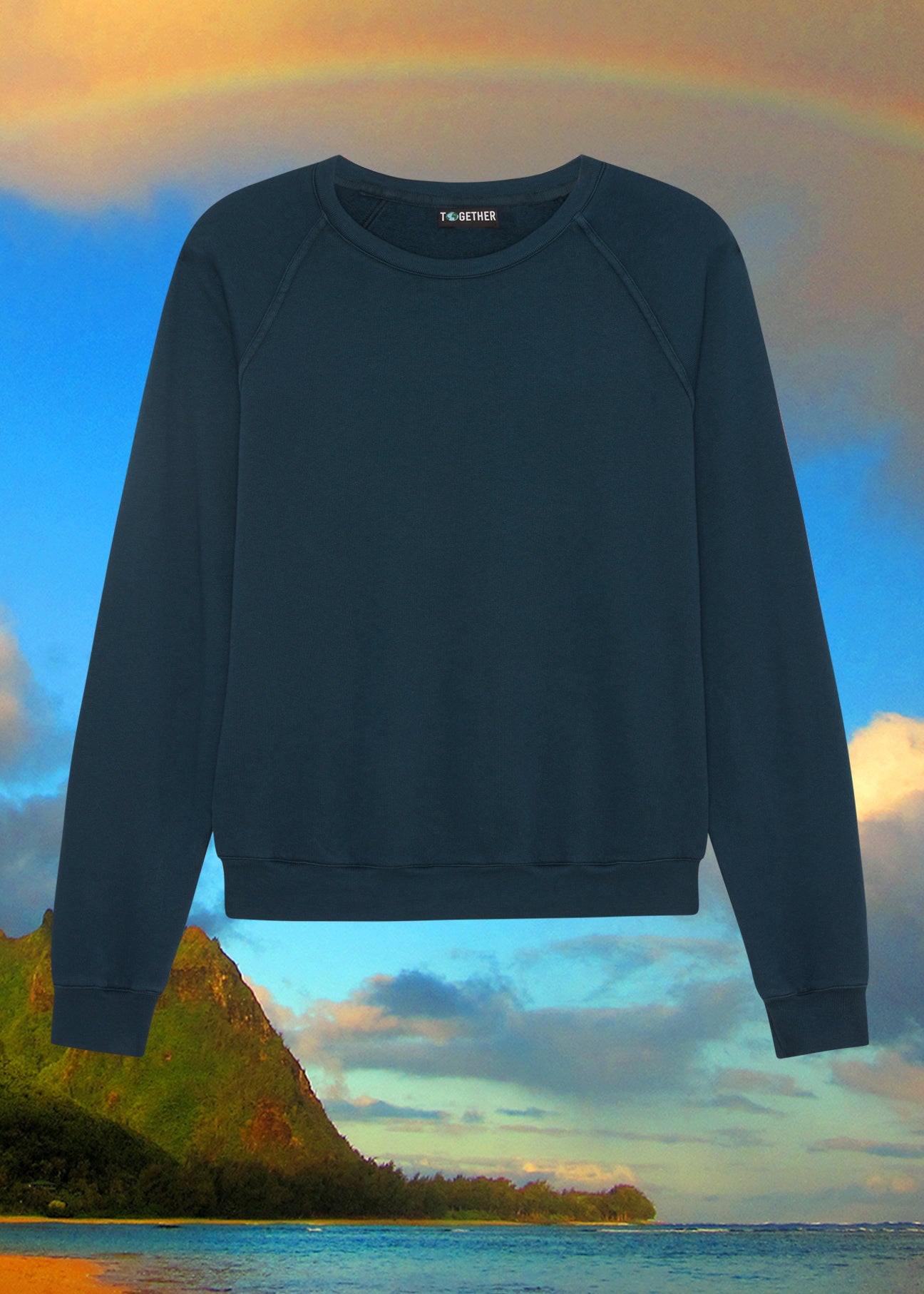 Deep Teal Organic Sweatshirt