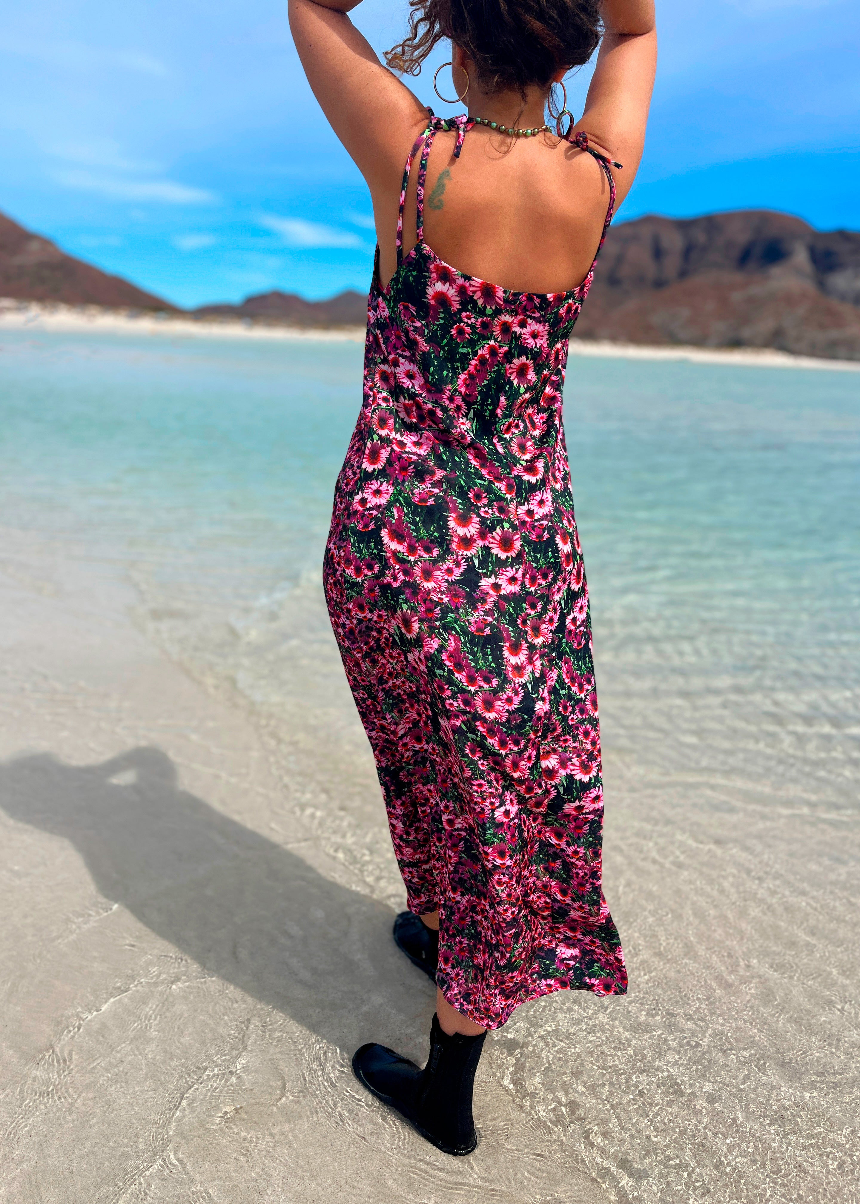 Echinacea Maxi Slip Dress