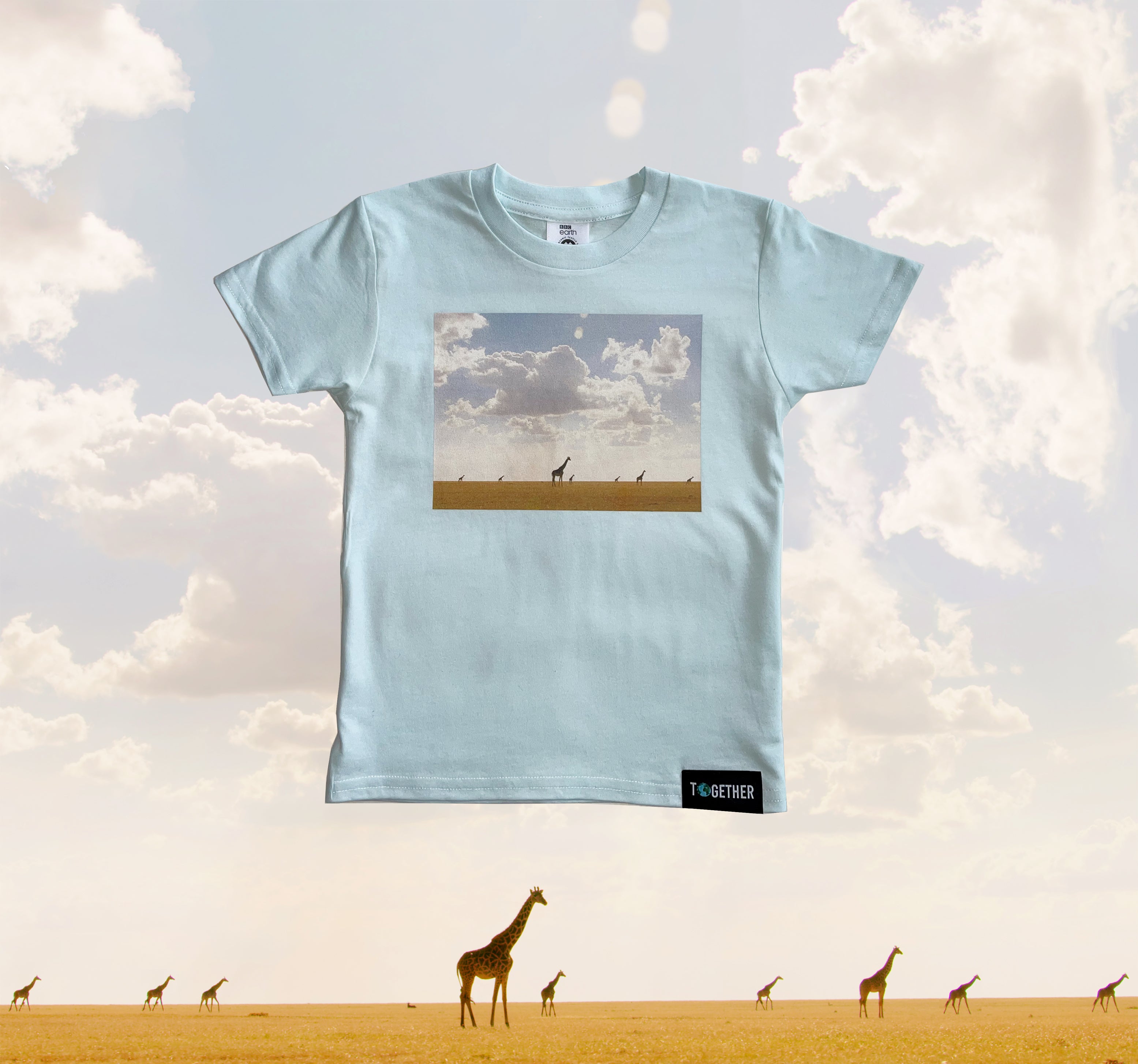BBC Earth Organic Kids Giraffe Tshirt