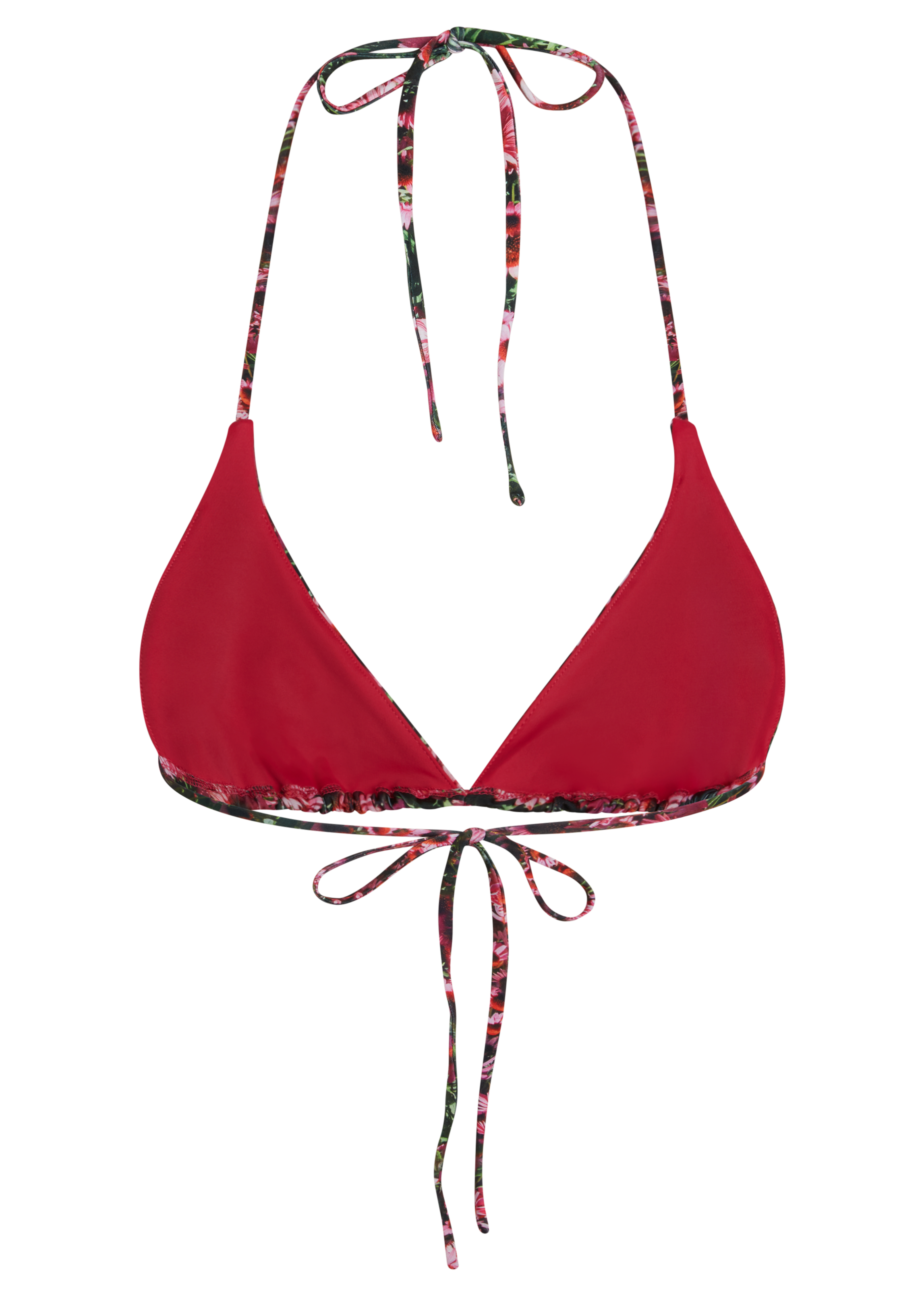 Echinacea Triangle Bikini Top
