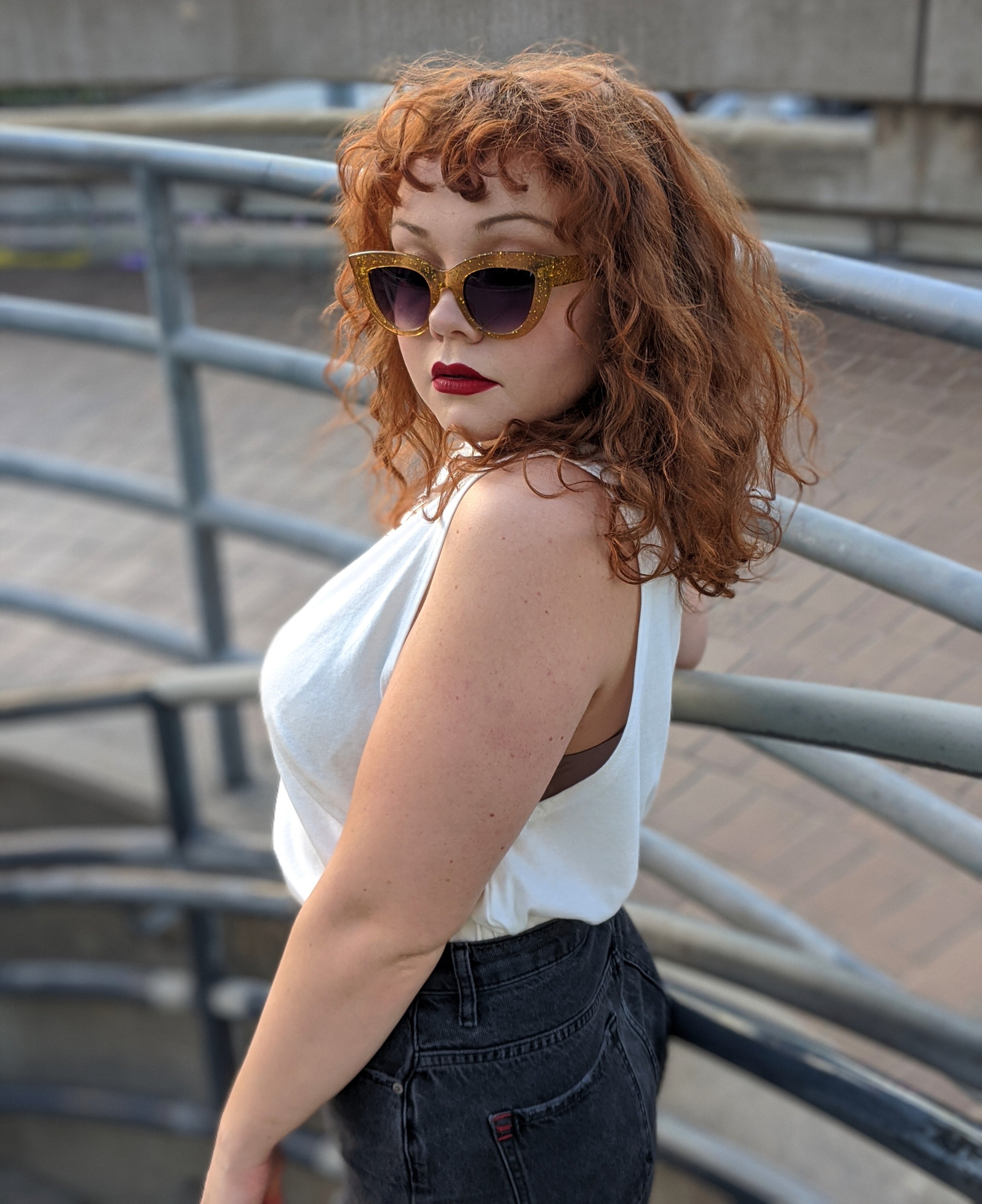 White Organic Muscle Tee