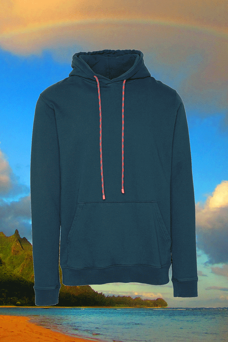 Plain 2025 teal hoodie
