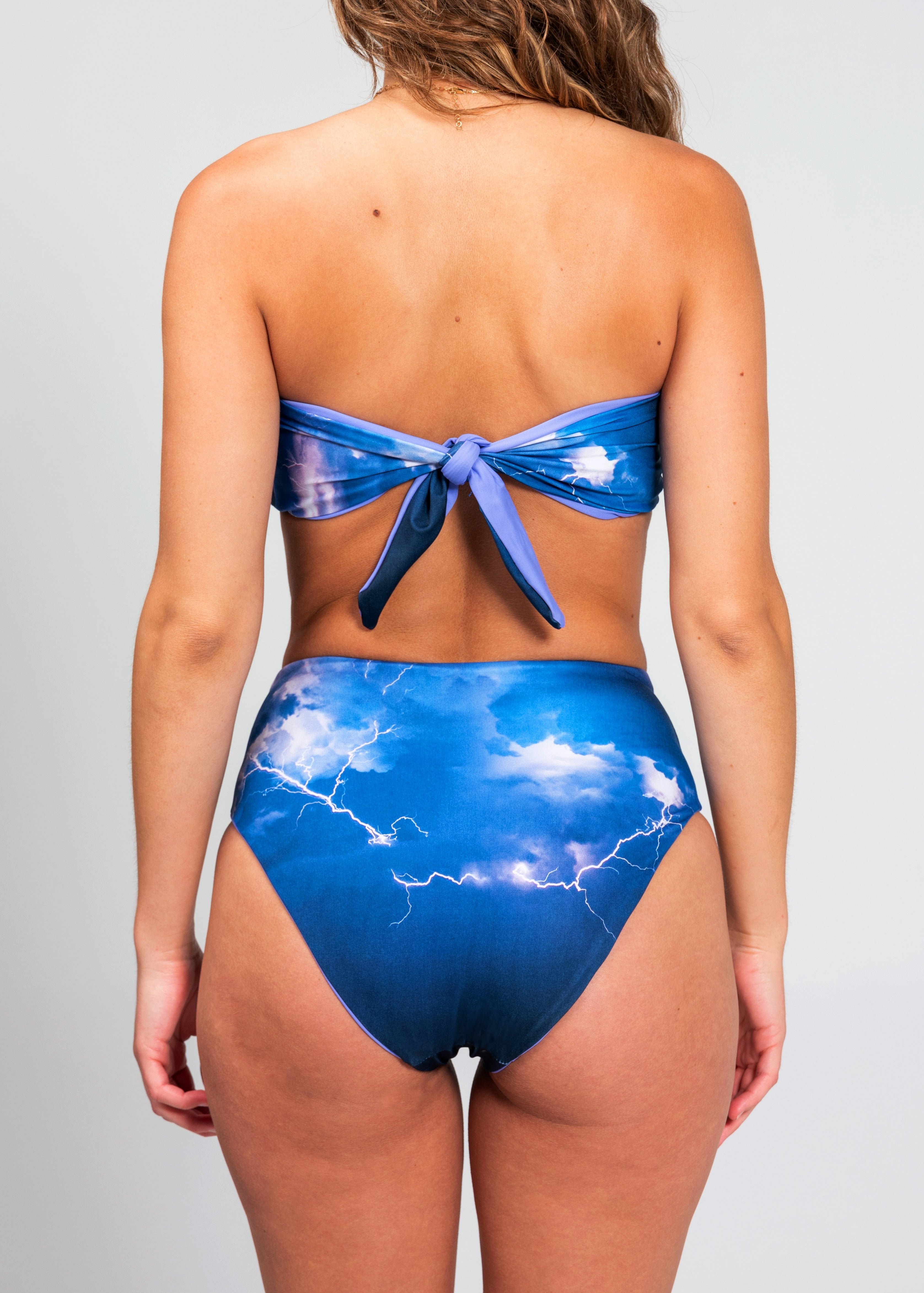 Lightning Storm Bandeau Bikini Top